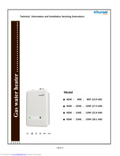 Kiturami KGW-10BF Service Manual