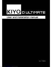 Kiyo D ULTIMATE User And Installation Manual