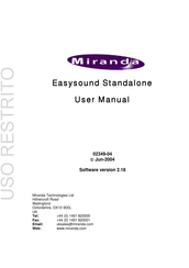 Miranda Imagestore 2 User Manual