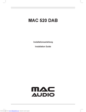MAC Audio MAC 520 DAB Installation Manual