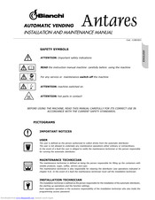 BIANCHI VENDING ANE23BL Installation And Maintenance Manual
