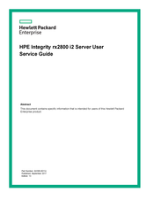 HPE Integrity rx2800 i2 series User's & Service Manual