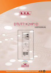 R.V.R. Electronica DTUTT1K2HP1D User Manual