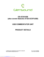 Glensound GS-C5T/USB Product Details