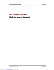 Samsung WEC8500 Maintenance Manual