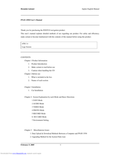 PONTUS PNAV-3550 User Manual