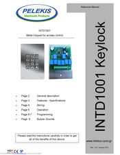 INTELCO INTD1001/S Reference Manual