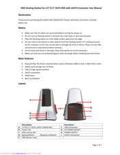 Laser CASE-DOCKESATA User Manual