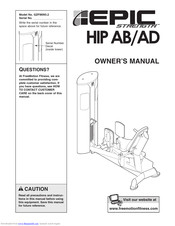 Freemotion EPIC HIP AB. EPIC HIP AD Owner's Manual