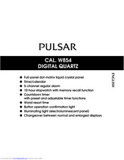 Pulsar W854 Manual