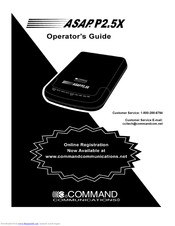 Command Communications ASAP P2.5X Operator's Manual