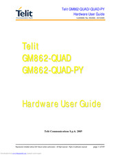 Telit Communications GM862-QUAD Hardware User's Manual