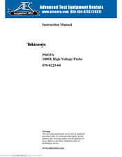 Tektronix P6015A Instruction Manual