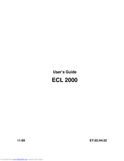 Danfoss ECL 2000 User Manual