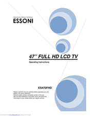 ESSONI ES470FHD Operating Instructions Manual
