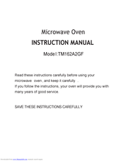 Midea TM162A2GF Instruction Manual