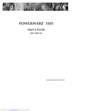 Powerware 5105 User Manual