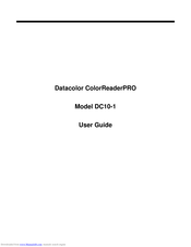 Datacolor ColorReaderPRO DC10-1 User Manual