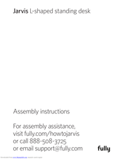 Fully Jarvis L-Shaped Standing Desk Assembly Instructions Manual