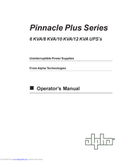 Alpha Pinnacle Plus Series Operator's Manual