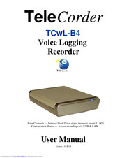 TeleCorder TCwL-B4 User Manual