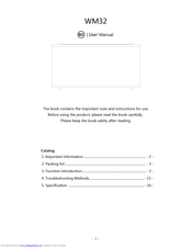 Rayer Acoustic WM32 User Manual