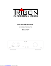 Trigon Elektronik EXXACT Operating Manual