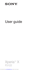 Sony Xperia X F5122 User Manual