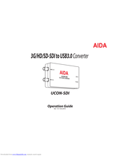 AIDA UCON-SDI Operation Manual