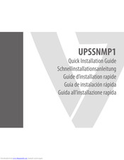 V7 UPSSNMP1 Quick Installation Manual