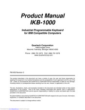 Quartech IKB-1000 Product Manual