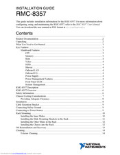 National Instruments RMC-8357 Installation Manual