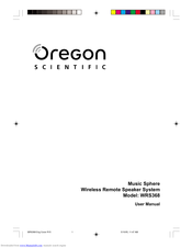 Oregon Scientific WRS368 User Manual