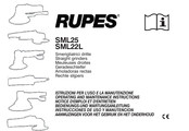 Rupes SML25L Operating And Maintenance Instructions Manual