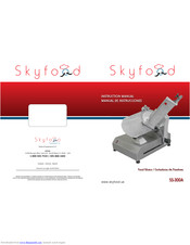 Skyfood Skymsen SS-300A Instruction Manual