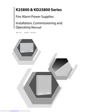 Kentec Electronics KD25800 Series Installation, Commissioning & Operating  Manual