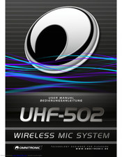 Omnitronic UHF-502 User Manual