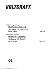 VOLTCRAFT V-Charge 120 Touch Operating Instructions Manual