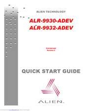 Alien ALR-9932-ADEV Quick Start Manual