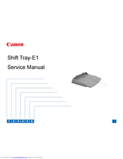 Canon Shift Tray-E1 Service Manual