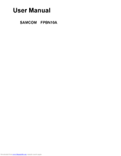 SAMCOM FPBN10A User Manual