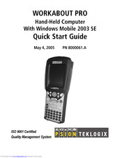 Psion Teklogix WORKABOUT PRO S Quick Start Manual