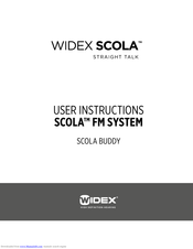 Widex SCOLA User Instructions