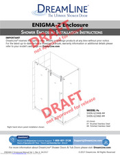 DreamLine ENIGMA-Z SHEN-623460-## Installation Instructions Manual