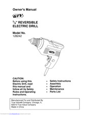 GTV 128242 Owner's Manual