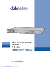 Datavideo PD-4A Instruction Manual