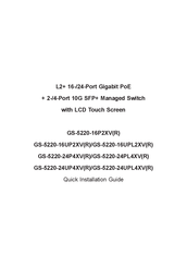 Planet GS-5220-24P4XVR Quick Installaion Manual