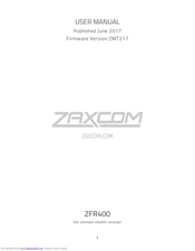Zaxcom ZFR400 User Manual