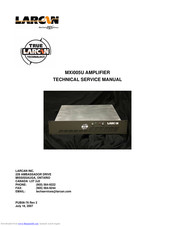 LARCAN MXi005U Technical & Service Manual