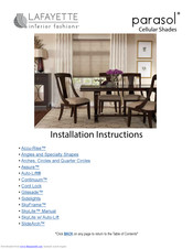 Lafayette parasol Installation Instructions Manual